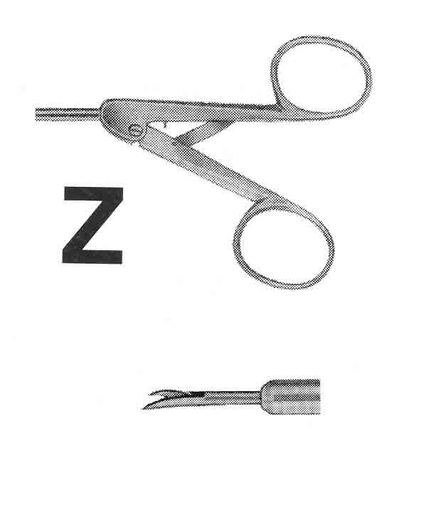 İZOLESİZ MAKAS Z MODEL SAPLI  ÇAP : 5MM L:43CM